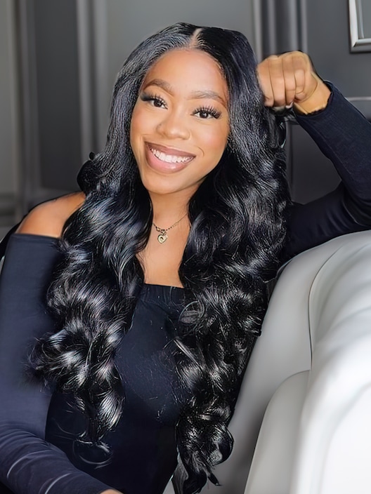 【U Part Curly Wigs】Human Hair Natural Color Density 150% LINK 52