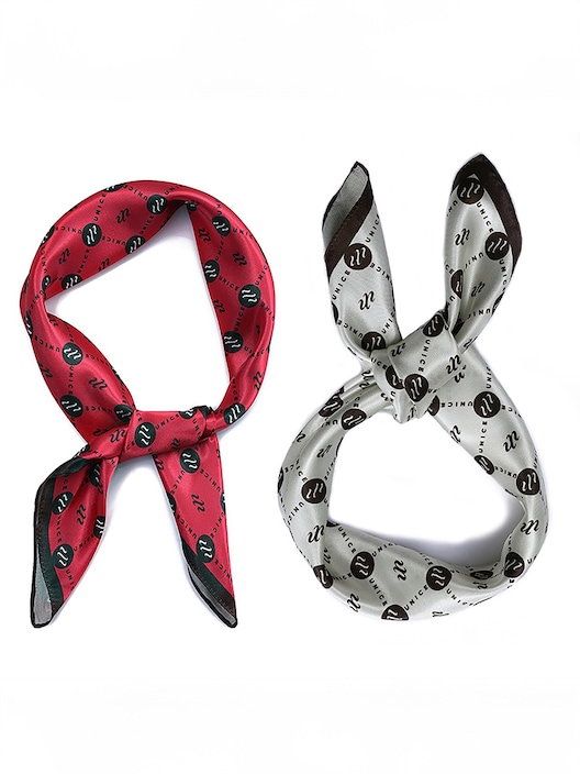 Unice Multifunction Silk Scarf Casual Satin Small Square Wraps Scarves  