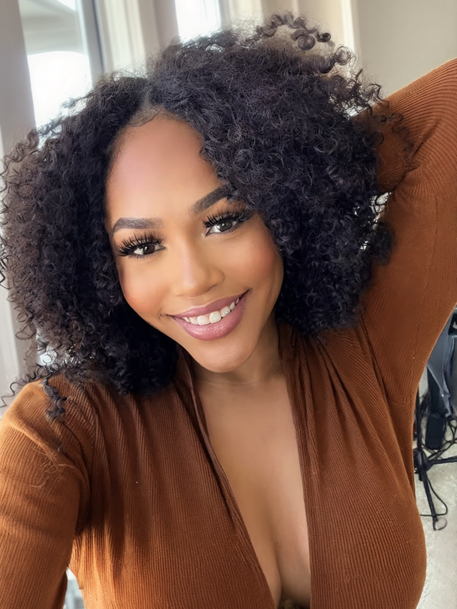 UNice New U Part Kinky Curly Glueless 0 Skill Needed Wig