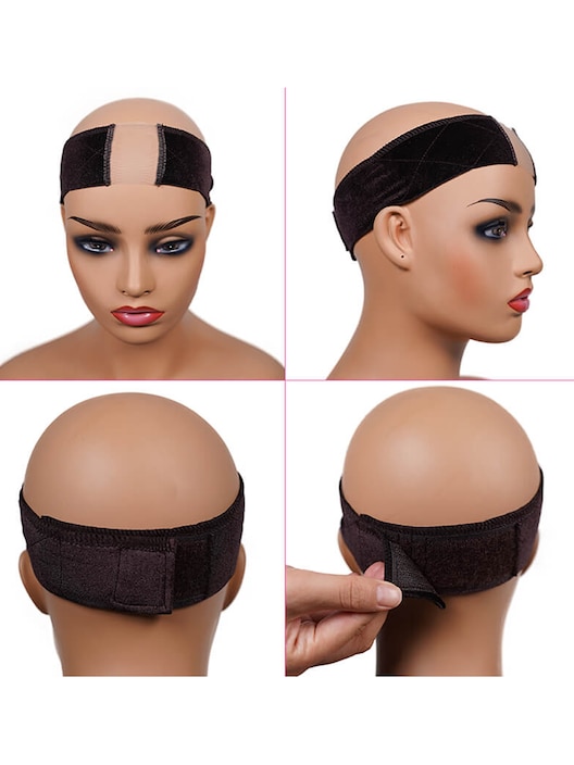 Part Lace Wig Grip Flexible Wig Comfort Bands Velvet Non Slip Headband to Keep Wig Secured and Prevent Headaches