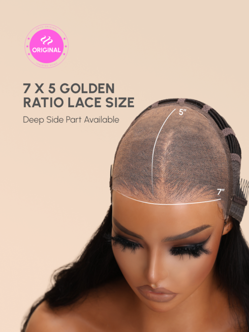 UNice Latest Bye-Bye Knots Wig 7x5 Glueless Lace Curly Wig With Bleached Invisible Knots 180% Density
