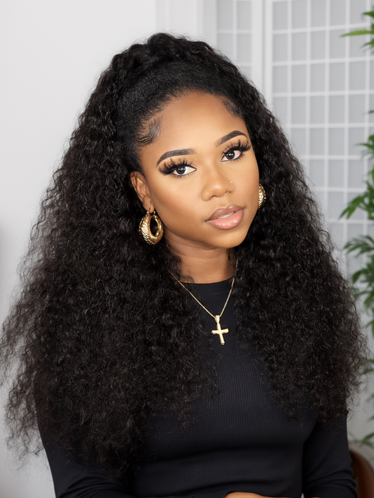 Unice 150% Density Hair Stylist Approved No Skill Needed Beginner Friendly V Part Curly Wigs For Women