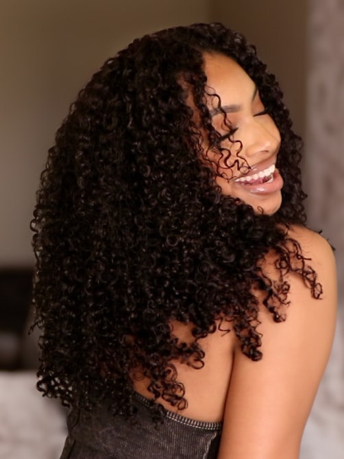 UNice Latest Bye-Bye Knots Wig 7x5 Glueless Lace Curly Wig With Bleached Invisible Knots 180% Density