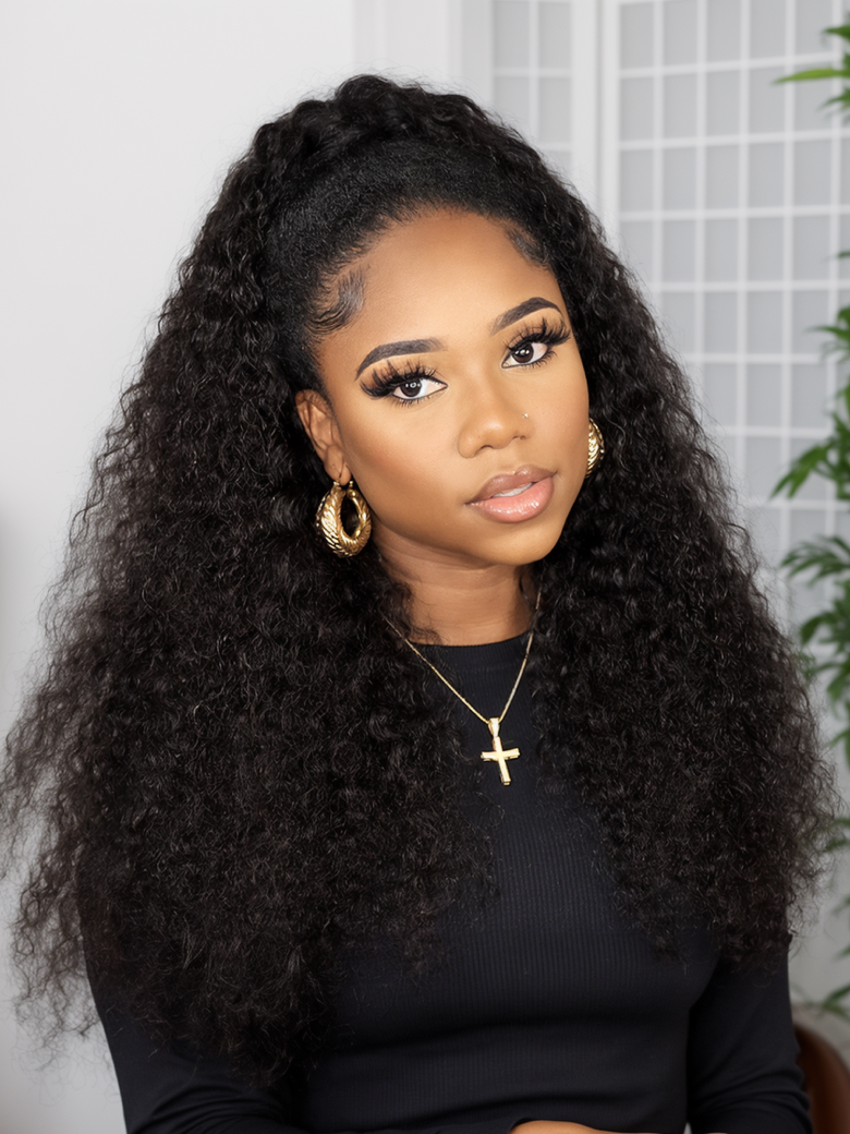 [BOGO Free | For All Length] Unice 150% Density Hair Stylist Approved No Skill Needed Beginner Friendly V Part Curly Wigs For Women