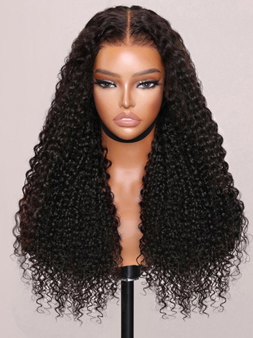 UNice Latest Bye-Bye Knots Wig 7x5 Glueless Lace Curly Wig With Bleached Invisible Knots 180% Density