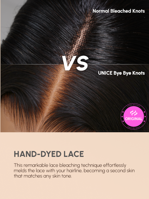 UNice Latest Bye-Bye Knots Wig 7x5 Glueless Lace Curly Wig With Bleached Invisible Knots 180% Density