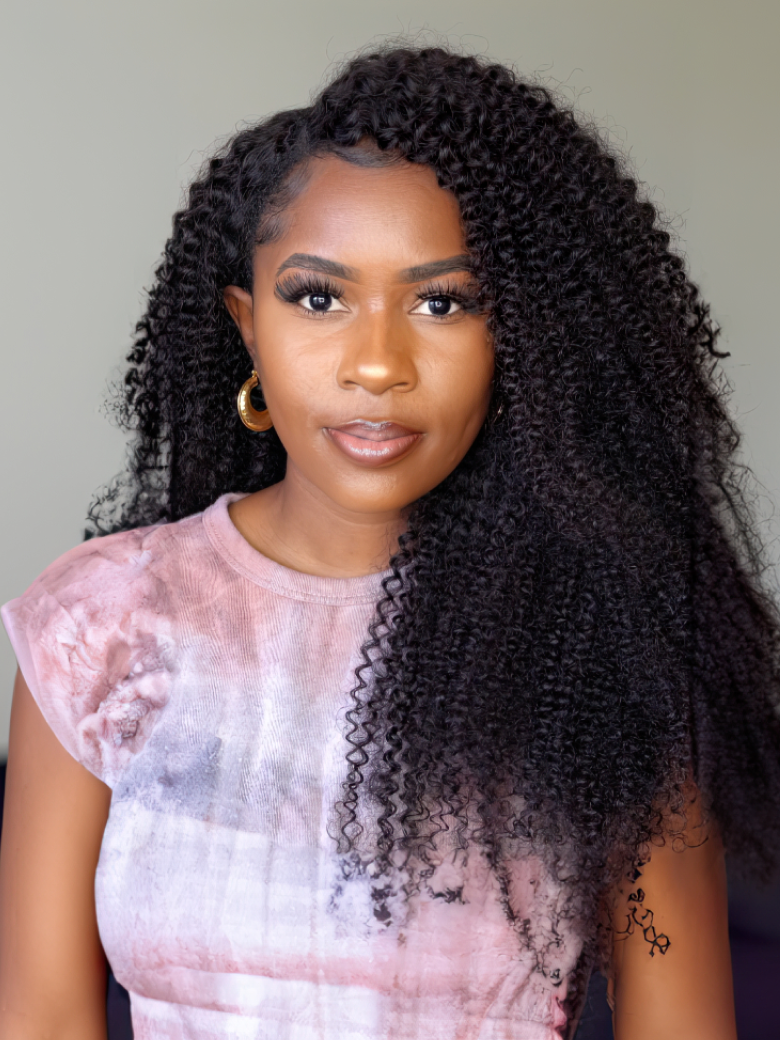 CLASSIC CLIP-INS KINKY CURLY: NATURAL BLACK