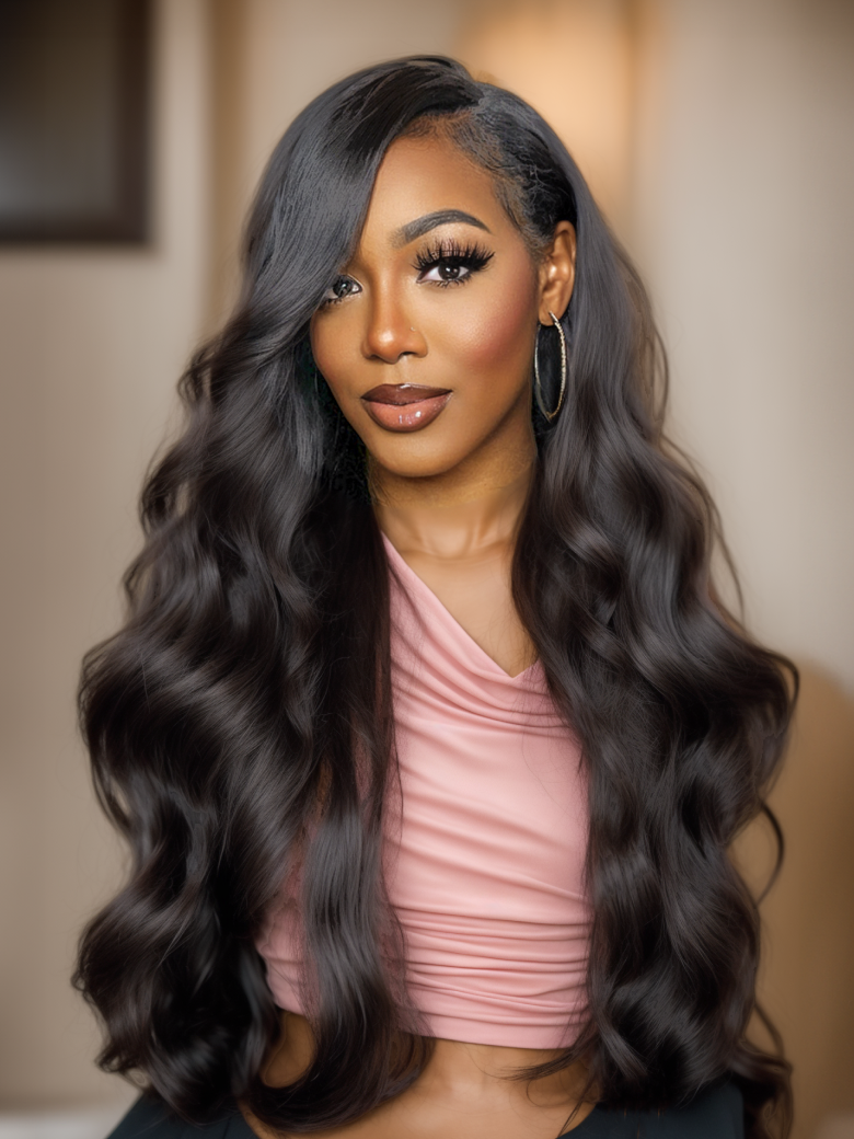 [Pay 1 Get 2 Wigs | 2Wigs=$79] V Part Body Wave Beginner Friendly Wig No Leave Out Super Natural Human Hair Wig