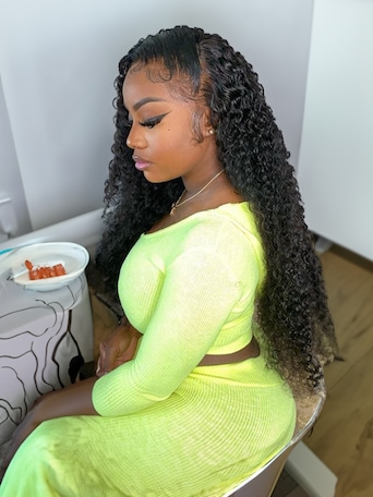 UNice Hair 4 Bundles Brazilian Virgin Jerry Curly Hair With Lace Closure