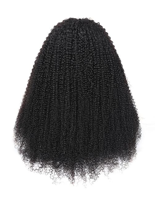UNice Beginner Friendly EasiContour & Hand Tied V Part Kinky Curly Wig Glueless Protective Wig 150% Density