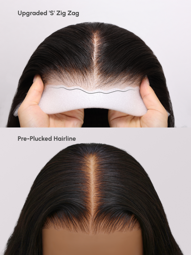 7x5 Bye-Bye Knots Body Wave Wig Pre Cut Lace Pre Plucked Hairline Put On and Go 150% Density Wig