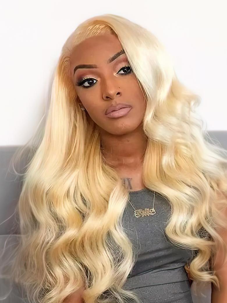 
    UNice Hair 613 Blonde Body Wave Hair 13x4 Lace Frontal