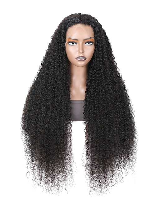 200% Density 13x4 Lace Frontal Curly Hair Wigs Pre Plucked 100% Human Hair