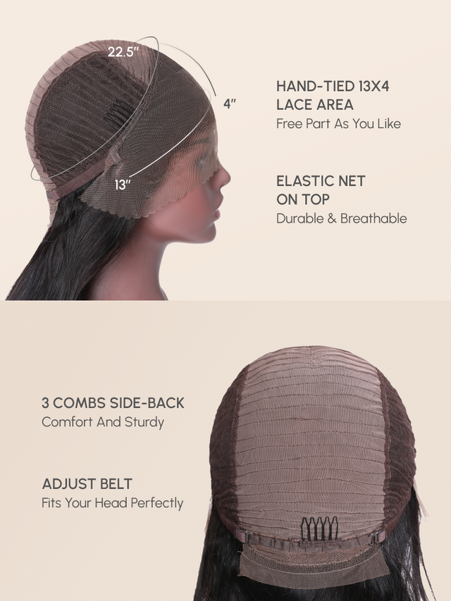 UNice Burnt Orange 13x4 Lace Front Wig With Butterfly Wolf Layered Cut