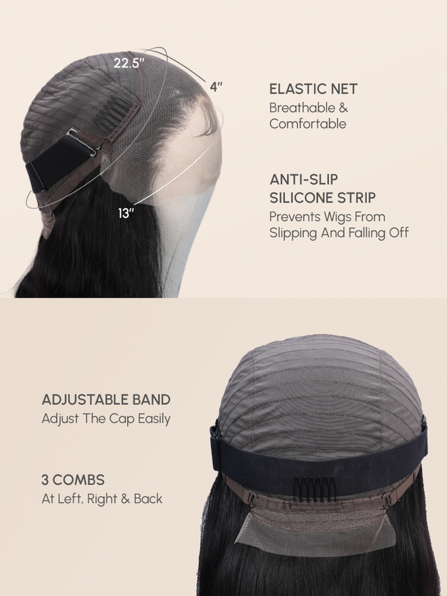 13x4 Glueless HD Lace Front Top-tier Crystal Lace Body Wave Wigs Pre Plucked with Baby Hair