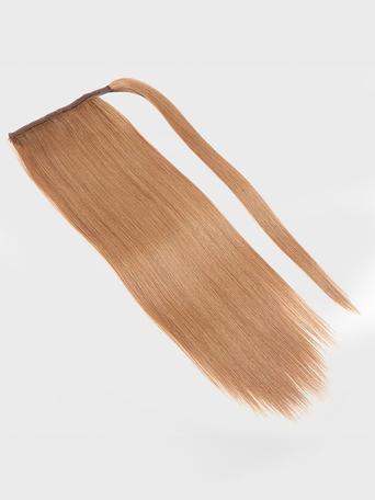 UNice Clip In Extension Ponytail Ash Brown Straight Human Hair