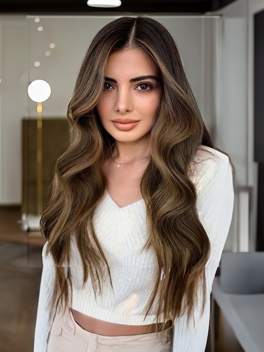 UNice Luxurious Shadow Root Blonde Ombre Wavy Wig Human Virgin Hair