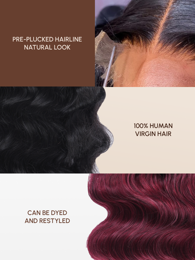 [24"=$159] 13x4 Transparent Lace 4C Baby Hair Curly Black Natural Wig