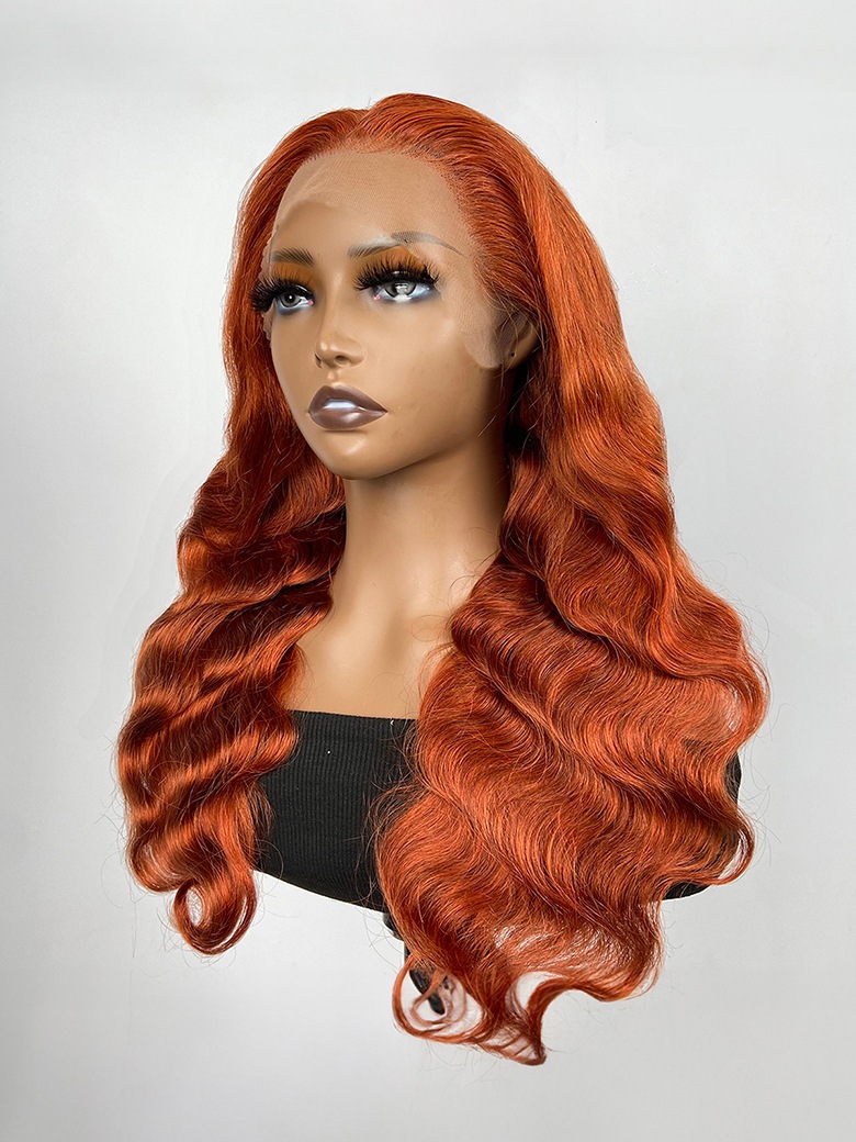 UNice Copper Brown 13x4 Lace Front Body Wave Wig