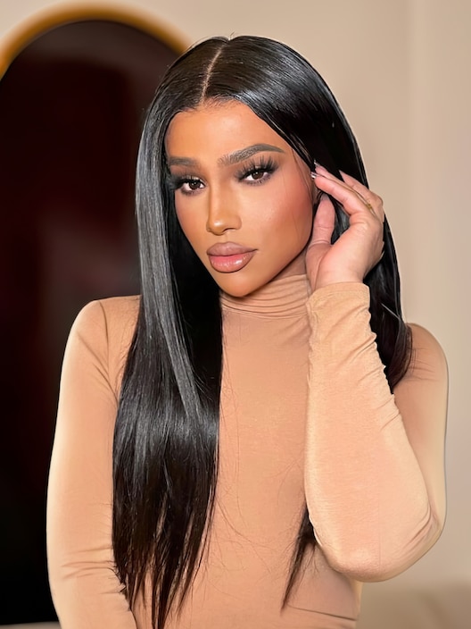 UNice Put On And Go Pre Cut Lace 6x4.5 / 5x5 Transparent Lace Straight Black Quick & Easy Glueless Air Wig