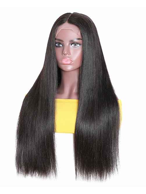 UNice Straight Middle Part Breathable Lace Wigs Pre Plucked Natural Hairline adjustable Perfectly fit belt Long Wig