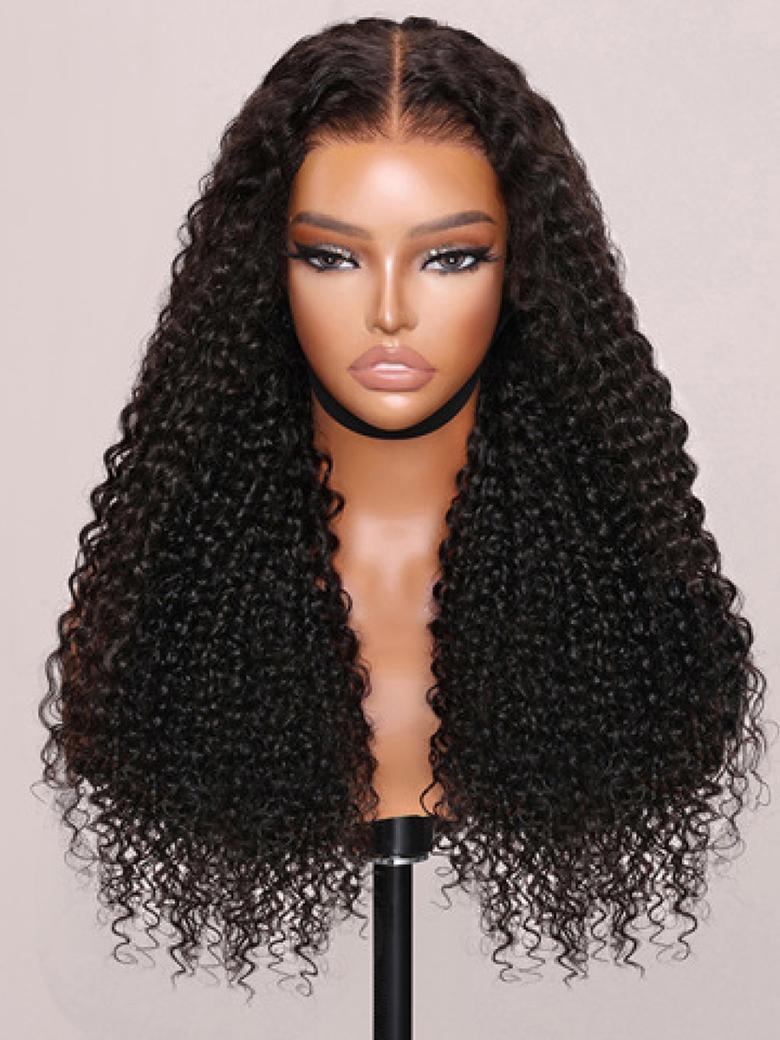 7x5 Bye-Bye Knots Wig 150% Density Jerry Curly Wig With Bleached Invisible Knots