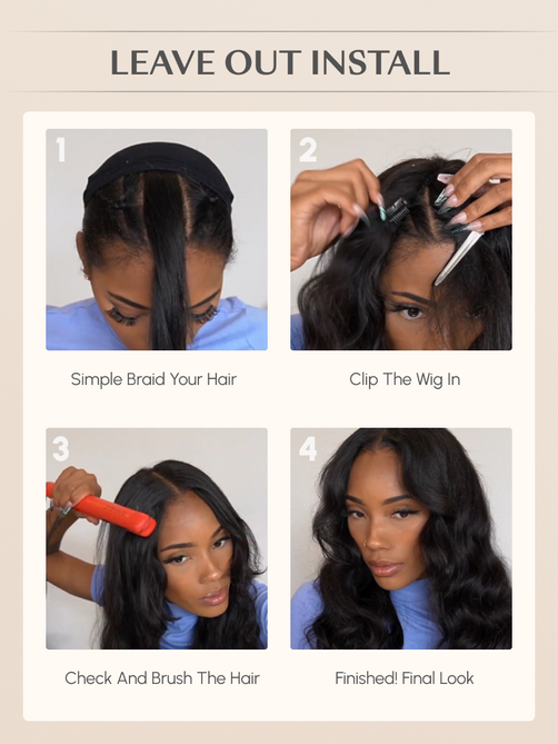 UNice Beginner Friendly EasiContour & Hand Tied V Part Kinky Curly Wig Glueless Protective Wig 150% Density