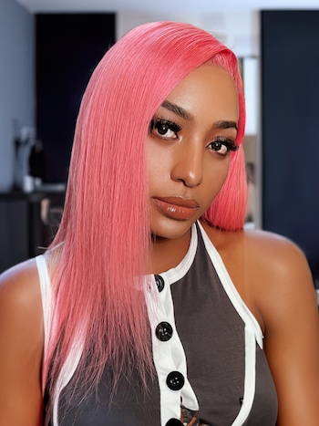UNice Candy Luxe Short Pink 13x4 Lace Front Shoulder Length Bob Wig