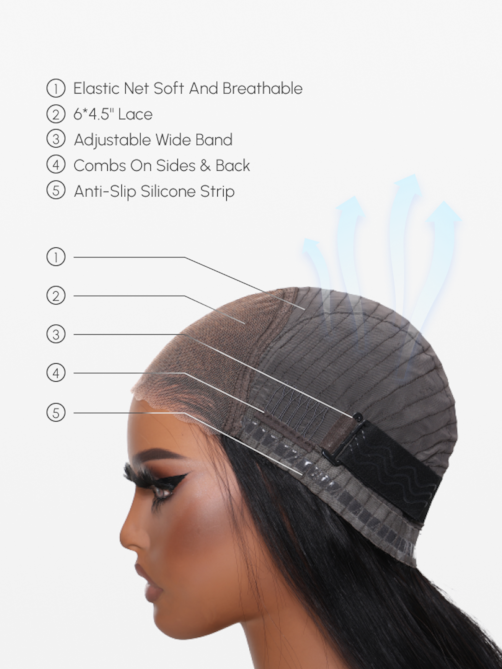 200% Density 6x4.5 Pre Cut Lace Body Wave Lace Wig Glueless Honey Blonde Put On And Go Wig