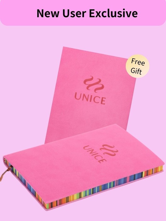 UNice New User Exclusive Free Gift High-quality Notebook ( Quantity : 1 & Shipped With Order)
