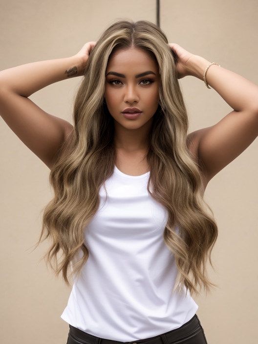 MALIA- 22' LACE FRONT BODY WAVE HUMAN HAIR WIG