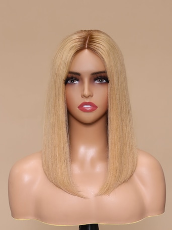 NOELLE-14" MONO STRAIGHT HUMAN HAIR WIG