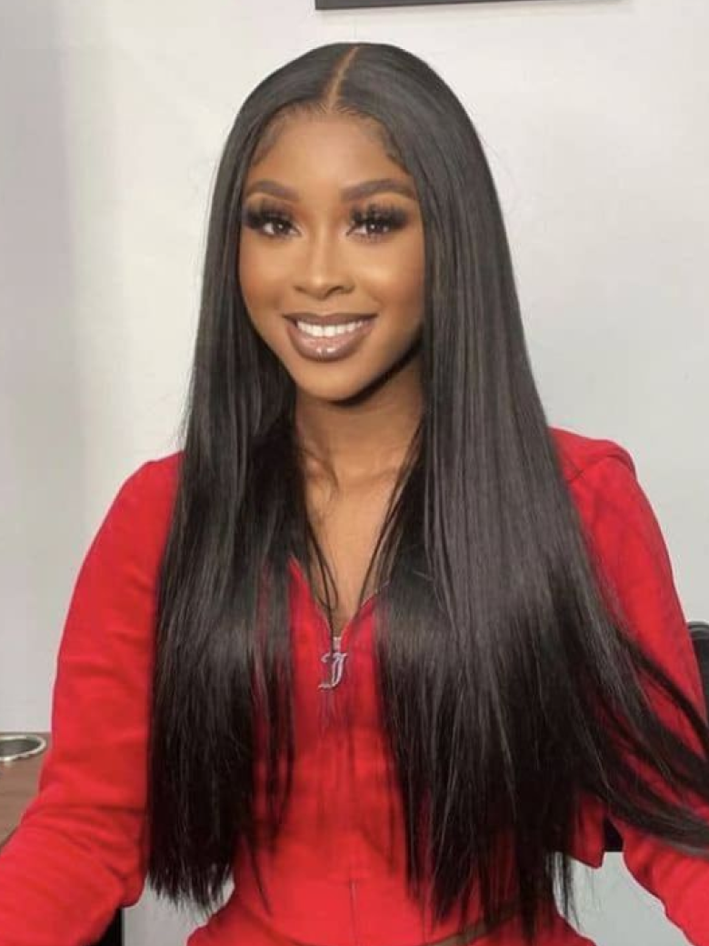 [BOGO FREE] 4x4 Lace Part Pre-plucked 150% Density Straight Hair Wig
