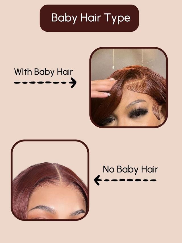 7x5 Byebye Knots Lace Reddish Brown Body Wave Bleached Knots Blend Seamless Wig