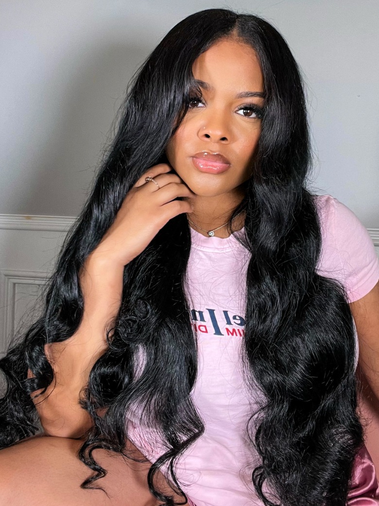 UNice Beginner Friendly V Part Body Wave Wig No Leave Out Thin Part ...