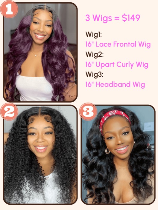 [3 Wigs $149] UNICE Affordable New Year 3 Wigs--Limited Stock