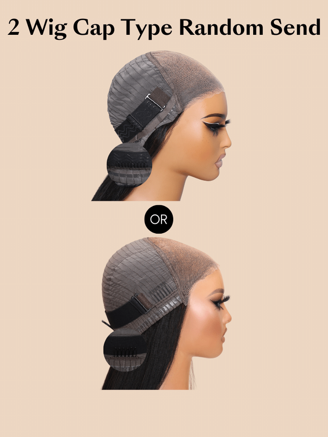 7x5 Byebye Knots Lace Reddish Brown Body Wave Bleached Knots Blend Seamless Wig