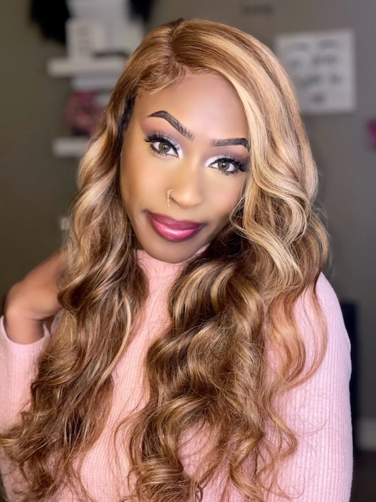 [200% Density from 22"] Pre Cut 6x4.5 Lace Body Wave Lace Wig Glueless Honey Blonde Put On And Go Wig