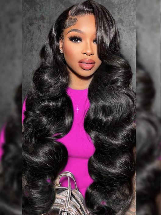 13x4 Pre-Cut Lace Front 3D Body Wave Wig Pre-Cut & Pre-Pluck &  Pre-Bleached Pre-Everything Wig 150% Density