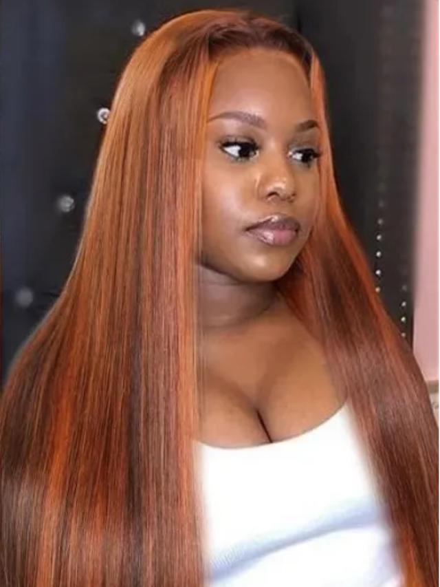 13x4 Pre-Everything™ Lace Frontal Black Cherry Perfect Melt Layered Straight Wig