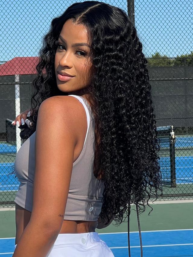 7x5 Bye-Bye Knots™ Wig Quick Glueless Wet & Wavy Water Wave Invisible Knots Wig