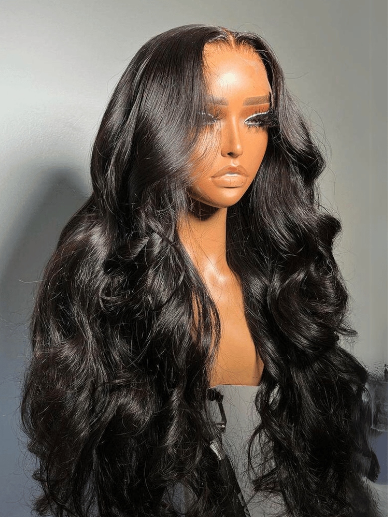 UNice HD Lace 5x5 Closure Pre-Plucked Glueless Body Wave Wig with ...