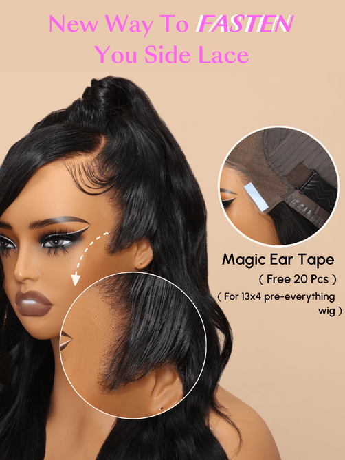 UNice 13x4 Lace Frontal Black Jerry Curly & Body Wave Pre-Everything Wig