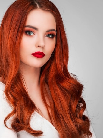 UNice Vibrant Red Human Hair Tape In Extension