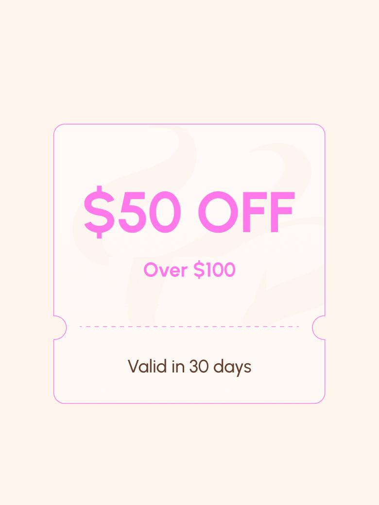 [US Only] $50 OFF Coupon (over $100 and valid in 30 days)