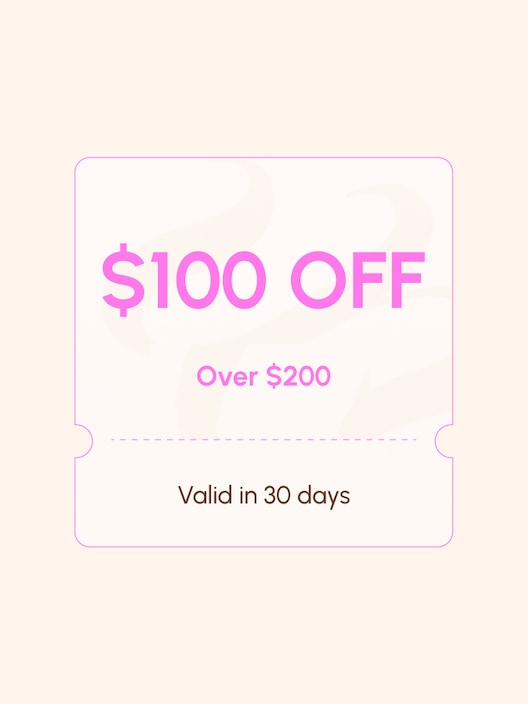 [US Only] $100 OFF Coupon (over $200 and valid in 30 days)