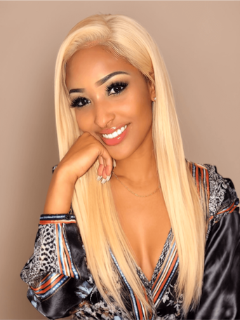 UNice 4PCS 613 Blonde Hair Weave Bundles Straight Virgin Human Hair