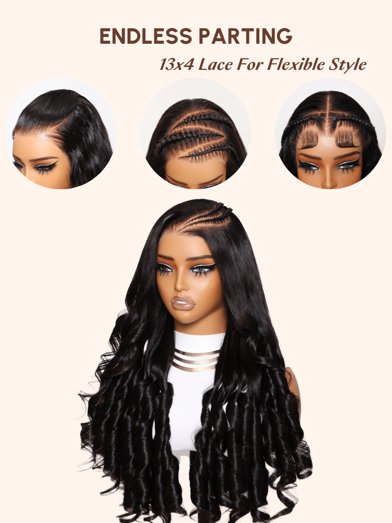 13x4 Pre-Everything™ Transparent Lace Front 3D Body Wave Wig Real Ear To Ear With Invisi Drawstring Wig Lace Fit Better