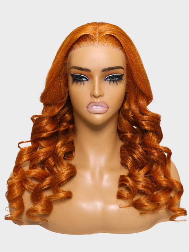 Pre Everything 13x4 Lace Frontal Ginger Body Wave Human Hair Wig