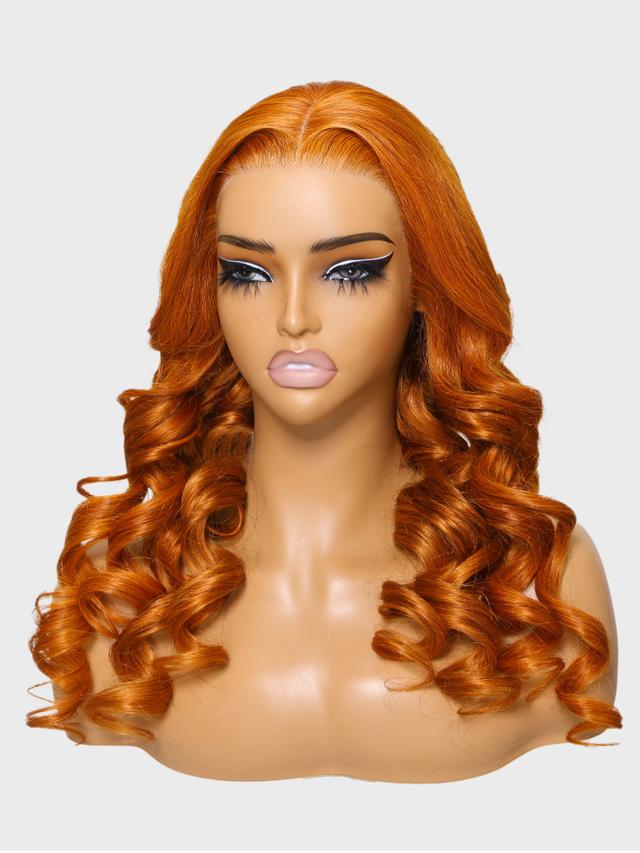 Pre Everything 13x4 Lace Frontal Ginger Body Wave Human Hair Wig